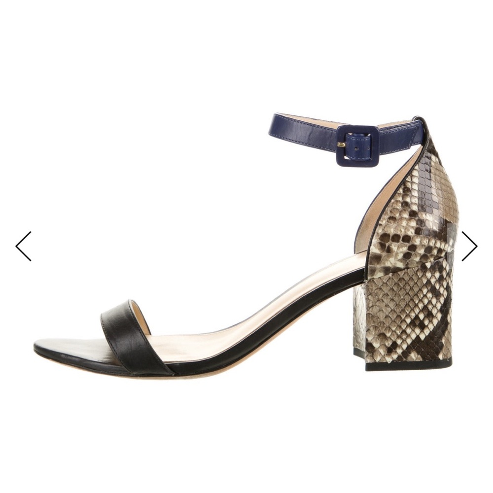 Alexandre Birman Blue and Brown Heels